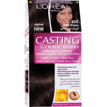 لوريال صبغة شعر 300 بني غامق كريم للسيدات 48مل
