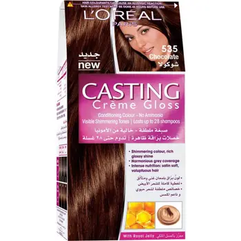 L'Oreal Casting Cream Mahogany Golden Light Brown Hair Color 535