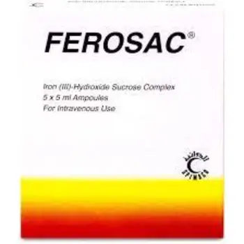 Ferosac Hydroxide Iron Saccharate 5x5ml Pack