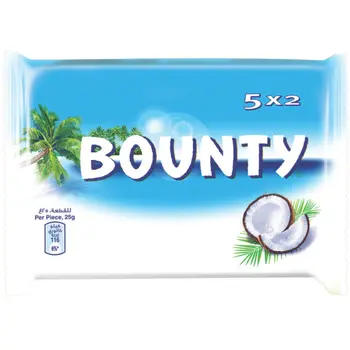 Bounty Coconut Milk Chocolate Bars 5x25g