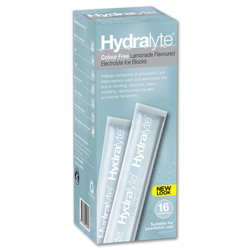 Hydralyte Lemonade Ice Blocks 16x62.5ml