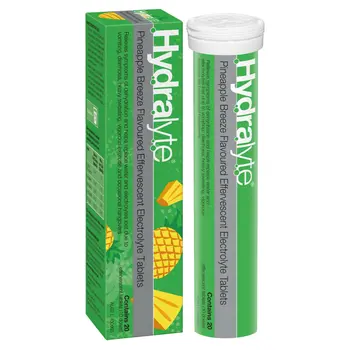 Hydralyte Eff Pineapple Brez 20Tablets