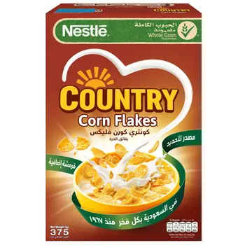نستله غولد كورن فليكس رقائق حبوب الذرة 375جرام