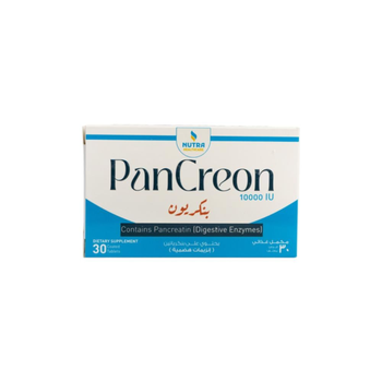 Pancreon Digestion Capsules 10000Units 30Tablets