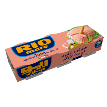 ريو ماري لحم تونة خفيف في زيت الزيتون 3 × 80جرام