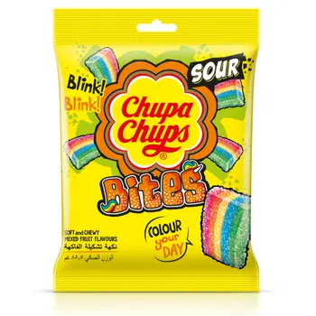 شوبا شوبس حلوى حامضة قطع جيلي 24.2 جرام