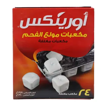 اورينكس مولع فحم مكعبات (24 حبة)