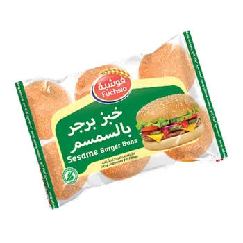 فوشية خبز برجر بالسمسم 6×410 جم