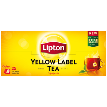 Lipton Yellow Label Black Tea Bags 25 Count