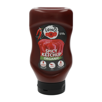 لونو كاتشب عضوي حار 510جرام