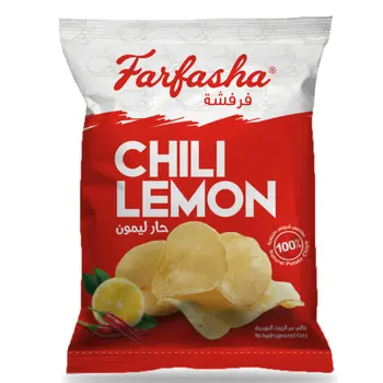 فرفشة بطاطس شيبس بالشطة والليمون 75جرام