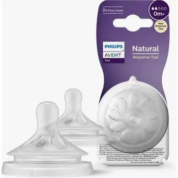 Avent Natural Teats 0 M X2 Scf041/27 1Piece