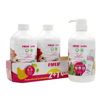 Farlin Baby Bottle Wash 3×700Ml
