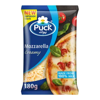 Puck Mozzarella Shredded Cheese 180g