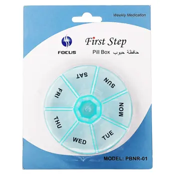 First Step Pill Box Round Weekly 1Piece