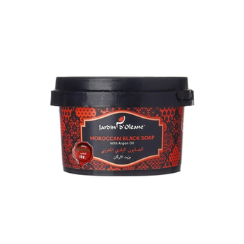Jardin d'Oleane Argan Oil Moroccan Black Soap 250g