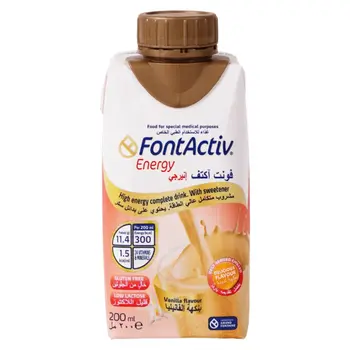 Fontactiv Vanilla Energy Drink 200Ml