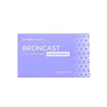 Avalon Pharma Broncast Paediatric Chewable 28Tablets