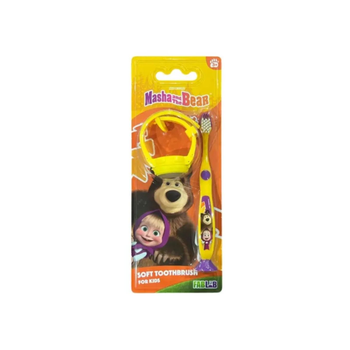 Fablab Masha&The Bear Yellow Kids Toothbrush 2Pieces