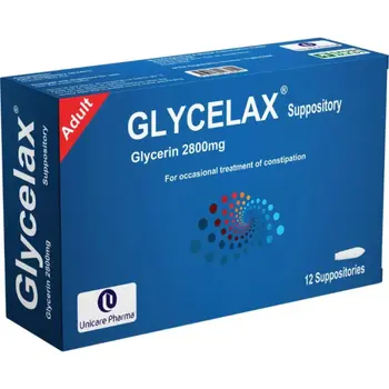 Glycelax Glycerin Suppositories 12Tablets