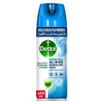 ديتول بخاخ مطهر مضاد للبكتيريا برائحة النسيم المنعش 450مل