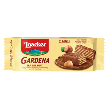Loacker Gardena Hazelnut Crispy Wafers 38g