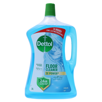 ديتول باور منظف الأرضيات المضاد للبكتيريا برائحة اكوا المنعش 3 لتر