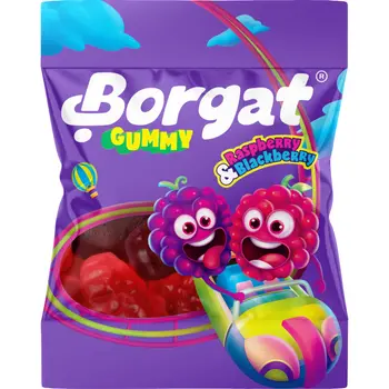 Borgat Raspberry & Blackberry Gummy Candy 15g
