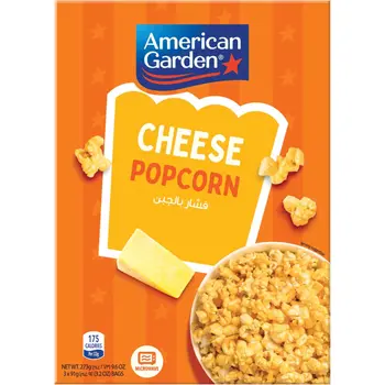 American Garden Cheese Popcorn 3x273g