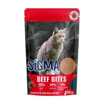 Sigma Cat Bites with Beef with Beef 60g