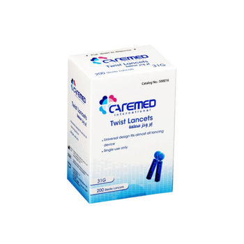 Caremed Ribbed Lancing Needles 200Pieces