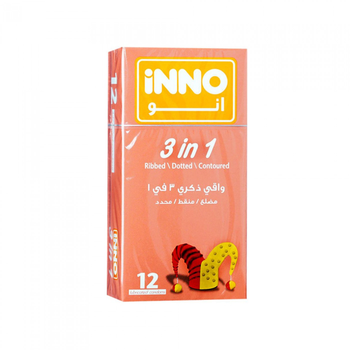 INO 3-in-1 Condoms 12Pieces