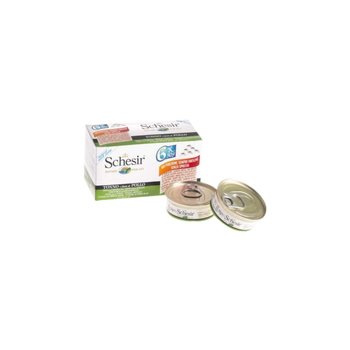 Schesir wet food for cats with tuna & chicken fillet in jelly 6×50g