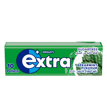 Extra Gum Spearmint Sugar Free Chewing Gum 10Pieces