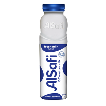 Alsafi Fresh Full Fat Milk 360ml