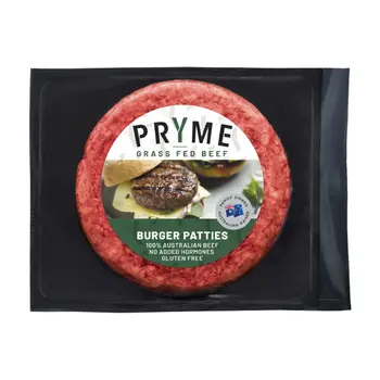 Pryme Grass Fed Beef Burger Patties 150g