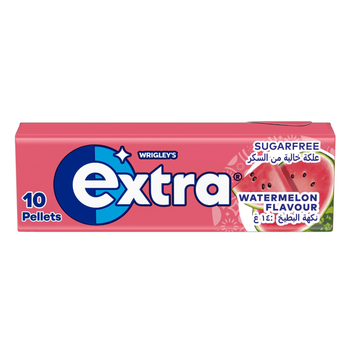 Extra Gum Watermelon Sugar Free Chewing Gum 10Pieces