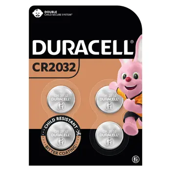 Duracell CR2032 Coin Batteries 4 Pieces
