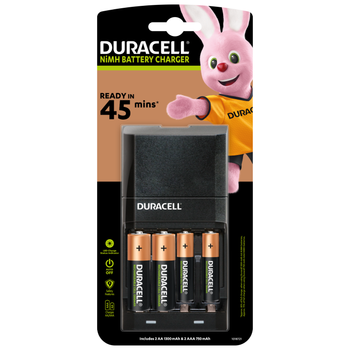 Duracell Hi-Speed Battery Charger with AA/AAA