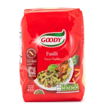 قودي معكرونه فوسيلي مبرومة 450جرام