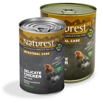 Pet Interest Naturest The wild Way Delicate Chicken with Rice Intestinal Care Can For Adult Dog 400g