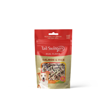 Pet Interest Tail Swingers Dual Flavor Salmon and Rice 125g