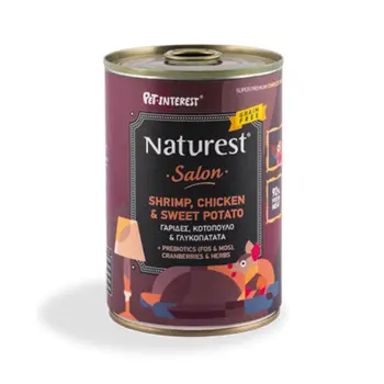 Pet Interest Naturest Gourmet Salon Shrimp, Chicken & Sweet Potato 400g