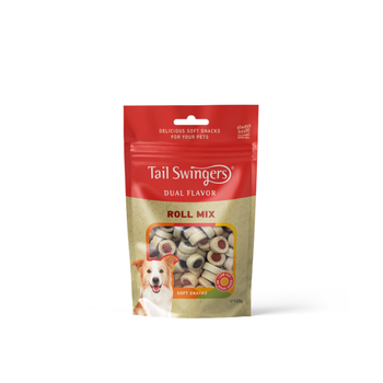 Pet Interest Tail Swingers Dual Flavor Roll Mix with meat and fish 125g