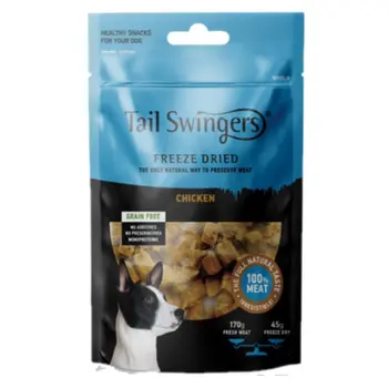 Pet Interest Tail Swingers Freeze Dried Chicken Dog Treats 45g