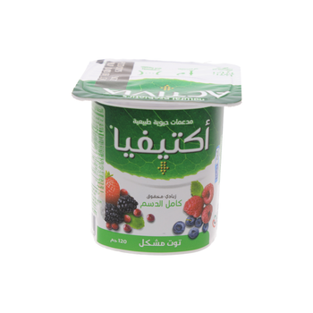 زبادي أكتيفيا المخلوط بالتوت 120جرام