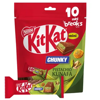 KitKat Chunky Mini Pistachio Kunafa Chocolate 166g