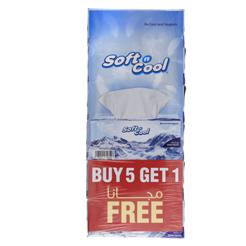 Soft N Cool 1-Ply White Tissue 200Pieces