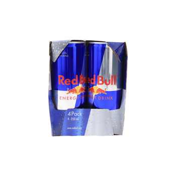 Red Bull Carbonated Energy Drink 4x250ml