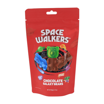 رواد الفضاء حلوى جيلي طرية مغطاة بالشوكولاتة بالحليب بشكل دببة 90جرام